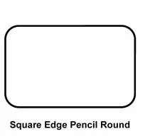 square edge pencil round